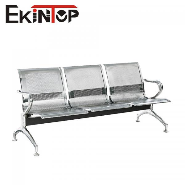 Quality Powder Coated Metal Waiting Room Chairs Three Seater Steel Chair SGS Certified for sale