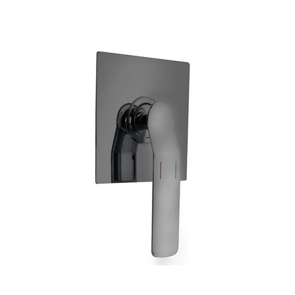 Quality Single lever concealed in-wall bath or shower mixer bathroom gun metal brass tap for sale
