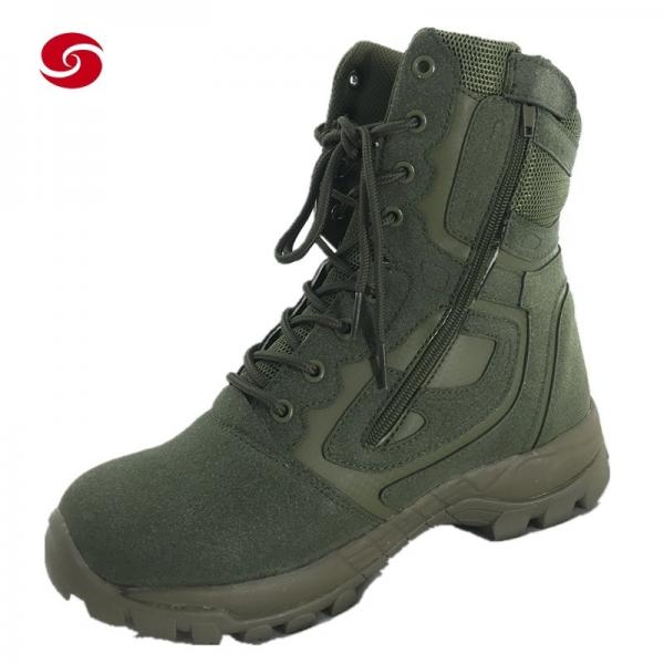 Quality Army Green Military Hiking Boots Tactical Combat Outdoor Ankle Boots for sale