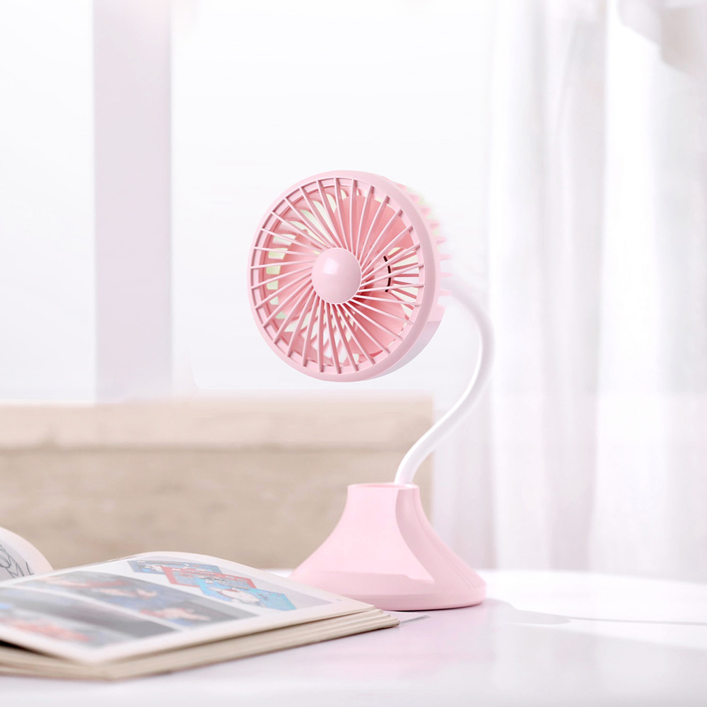 China Multifunction USB Rechargeable desk lamp Fan with pen cantainer LED Mini Table phone holder Fan LED table light factory