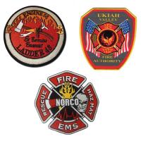 China 3d Polyester Los Angeles Fire Department Patches Environmental Friendly factory