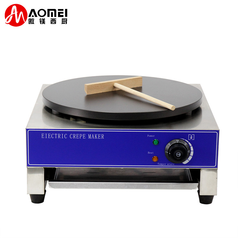 China Restaurant 3000W Electric Crepe Maker 16 inch Large Crepe Machine with Flat Plate Griddle factory