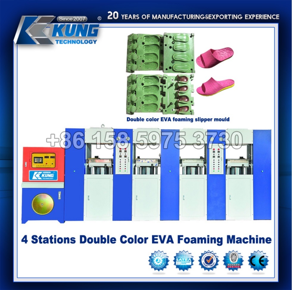 (EVA machine) Double Color EVA Foam 6 Stations Molding Machine