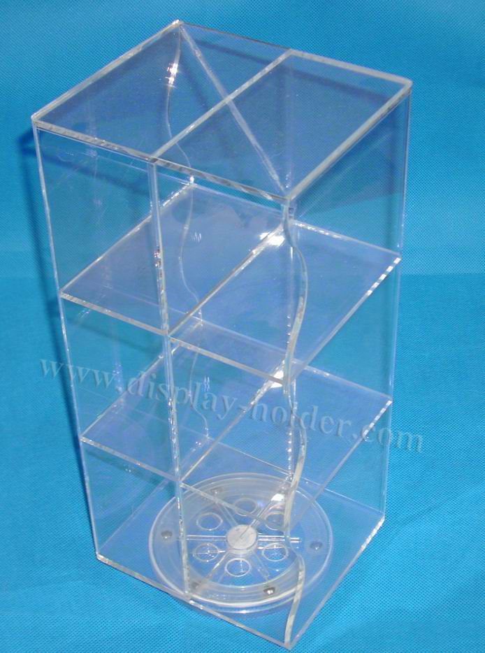 China Custom Spinner Rack Countertop Acrylic Display Case for sale