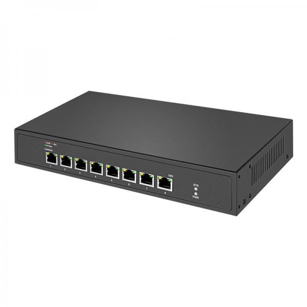 Quality 8 10G Auto Sensing RJ45 Unmanaged Ethernet Switch 12KBytes Rack Mounted for sale