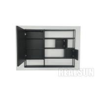 China European Style Wall Mounted Modern Bathroom Vanity Cabinets With Tempered Mirror factory