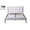 China Linen 4ft Upholstered Bed Frame High Headboard European Style factory