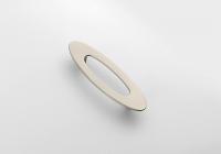 China 58 G Modern Pearl Lacquer Furniture Pulls Oval Shape For Drawer / Cupboard factory
