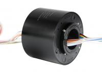 China 6 Circuits ID 12.7mm Through Bore Slip Ring with 10 Amps Per Circuit factory