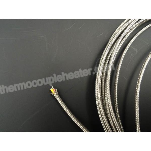 Quality Type K Flat Fiberglass Insulation Thermocouple Compensating Cable With Nickel for sale