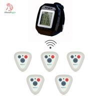 China wireless waiter or waitress watch pager for receiving desk call number and offer service timely factory