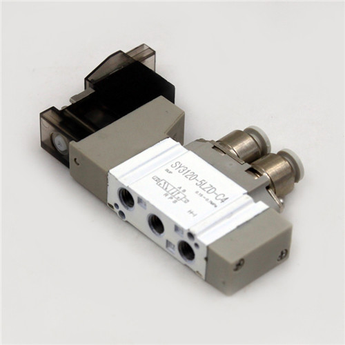 Quality White Single Coil Solenoid Valve , SMC Type Three / Two Way Air Valve for sale