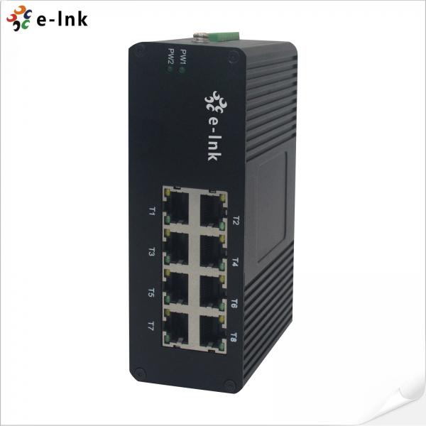 Quality 8 Port Gigabit Industrial Ethernet Media Converter Switch IEEE802.3 / 802.3u / 802.3x for sale
