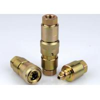Quality Poppet Valve High Pressure Hydraulic Couplings , Chrome Three High Pressure for sale