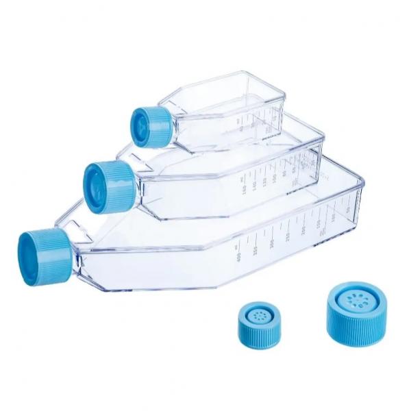 Quality Sterile Plastic Cell Culture Bottle With Vented Cover Cell Culture Flask T25 T75 T175 for sale