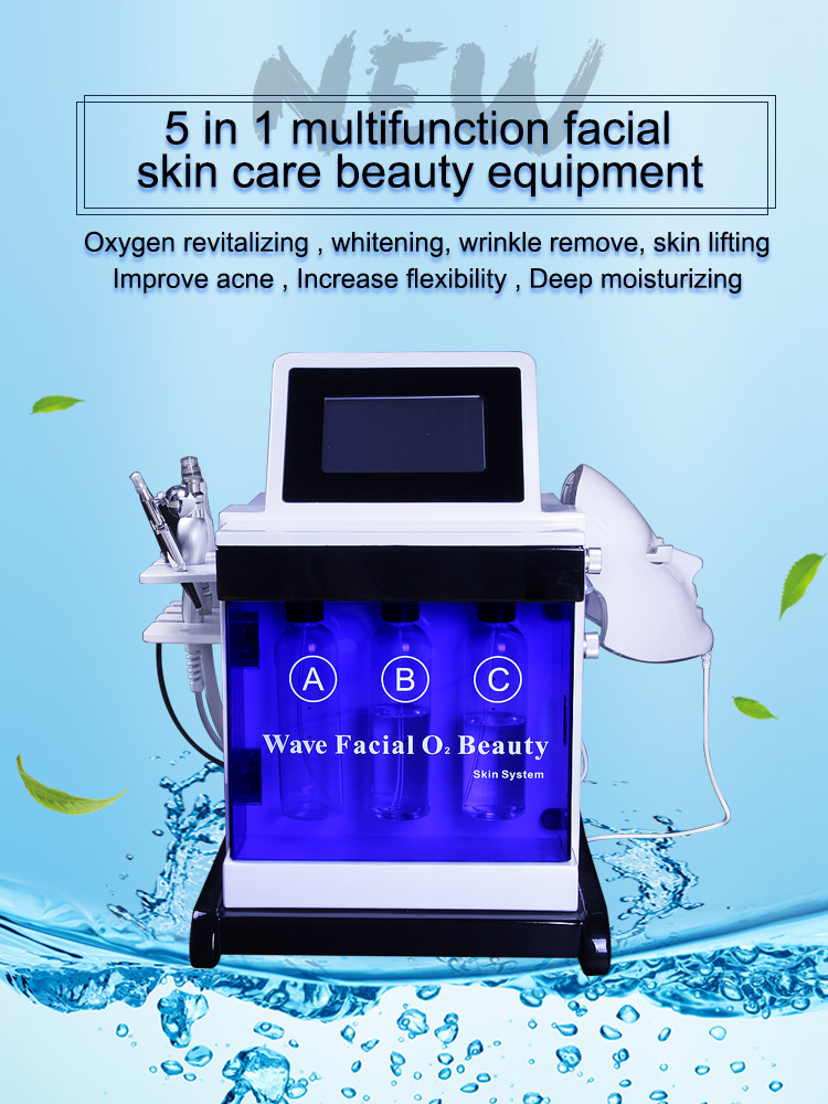 China Beauty Hydra Oxygen Facial Machine , Skin Scrubber Microdermabrasion Peeling Machine factory