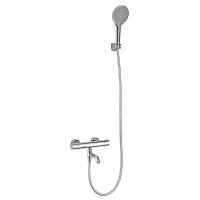 Quality Hand Shower Thermostatic Bathroom Wall Hung Shower Faucet Set Household Modern for sale