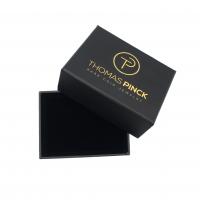China Black 2mm Cardboard Jewelry Gift Box PMS Luxury Ring Rigid Small Paper Cosmetic Packaging for sale