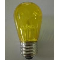China S14 yellow transparent LED Light Bulb 1WATT 9'LED E26 120VAC factory