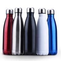 China Insulated Stainless Steel Water Bottle , Cola Shape Vacuum Sport Bottle factory
