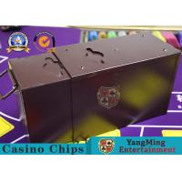 China Official Cash Tip Poker Chips Toke Box / Casino Drop Box With Locks Gambling Table Accessories factory