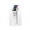 China Payment info. kiosk self ordering kiosk with capacitive touch screen,camera, card reader, POS holder and thermal printer factory