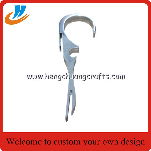 China Zinc alloy die casting metal opener,bottle opener custom with silver plated for sale