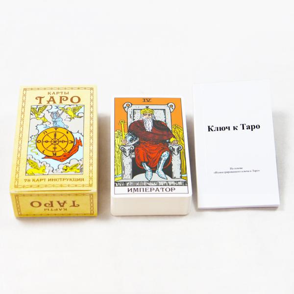Quality Custom Russia Paper Affirmation Tarot Cards Playing Game Card Deck With Box for sale