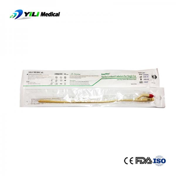 Quality Harmless Hydrophilic Foley Catheter , Multipurpose Silicone Coated Catheter for sale