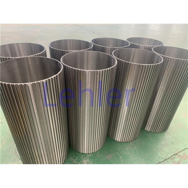 Quality Lehler Wedge Wire Screen Cylinders , Vertical Wire Screen Circular Support Rod for sale
