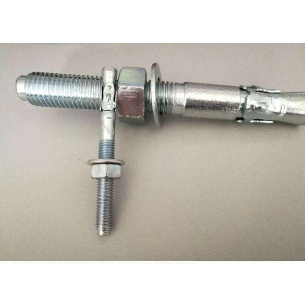 Quality M6-M24 Zinc Plated Wedge Anchor Bolt For Construction Building / Foundation Connection for sale