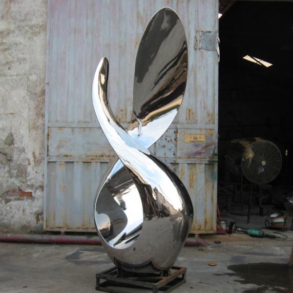 Quality Garden Stainless Steel Sculpture 2500 Mm Mirror Stainless Steel Sculpture for sale