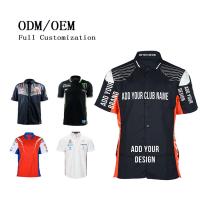 China Custom Team Name Sportswear Racing Off-Road Pit Crew Men's Short-Sleeved Clothing factory