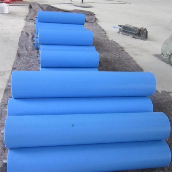 Quality 4 Inch Polymer Pipe Plastic HDPE Impact Conveyor Training Idler Rollers for sale