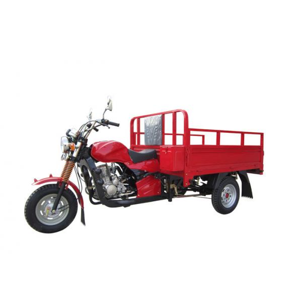 Quality Red Air Cooling 150CC Cargo Tricycle Larger Torque And Power 60 Km/H Max Speed for sale