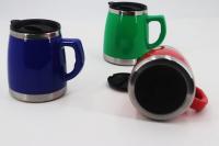 China Insulated Stainless Steel Mug 500ML Keep Warm Mug With Lids Plastic Outside factory