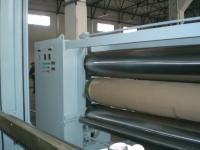 China Professional 5.5 M Fabric Three Roll Calender Machine , Nonwoven Fabric Making Machine factory