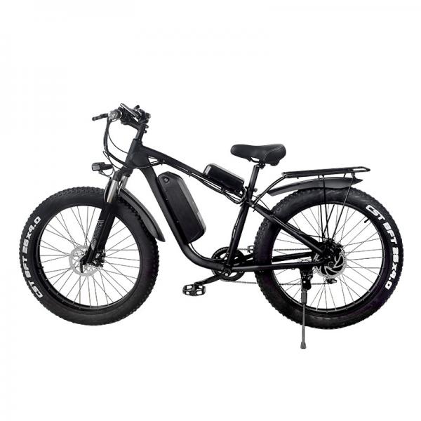 Quality Loading 200KG Fat Tire Electric Mountain Bike 48v Electric Bicycle Light for sale