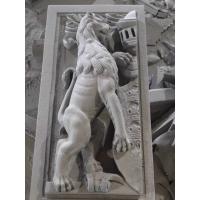 China bush hammered 3d Lion Stone Carving factory