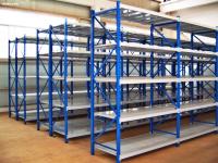 China Powder Coating Medium Duty Industrial Storage Racks With Steel Sheet Panel factory