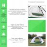 China Outdoor Travel Waterproof Tent Tarps Aluminum Pole 4 Season 2 Person Green Camping Tent factory