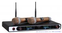 China 8099/professional infrared selectable frequency dual channel wireless microphone/smart apprearance/hot sell factory