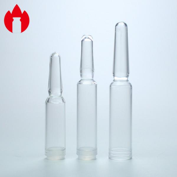 Quality 1ml Clear Cosmetic PETG Or PP Plastic Ampoule for sale