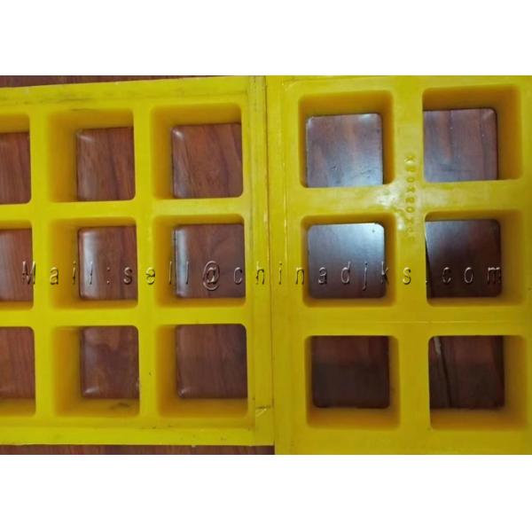 Quality Mining Dewatering 610mm*610mm Polyurethane Screen Panel for sale