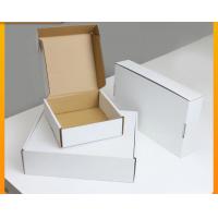 China 15x15x5cm Biodegradable Corrugated Paper Box Plain White Folding Paper Box factory