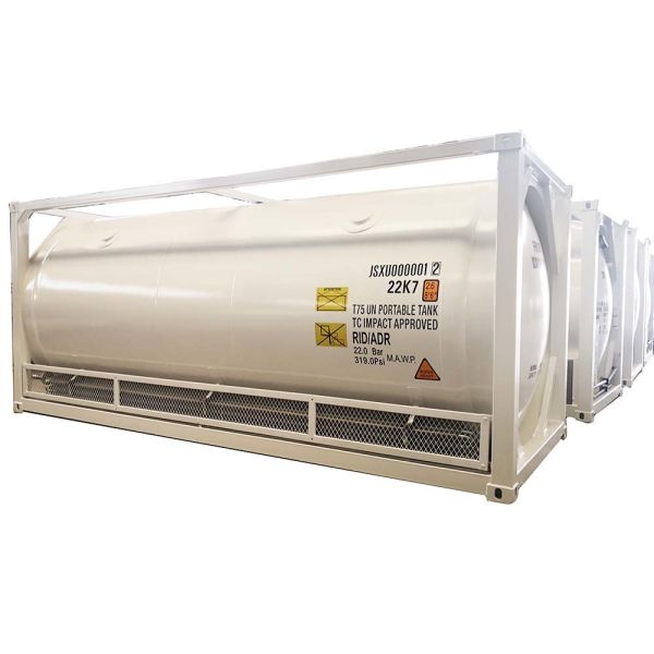 LCO2 Cryogenic Tank Container LC2H4 ISO Tank T75 For Storage Transport ...