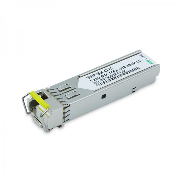 Quality SMF 1G Transceiver 40km Reach 1550nm TX 1310nm RX  Cisco Compatible 1.25GBASE BiDi SFP LC Connector for sale