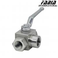 China Gas High Pressure Pvc Ball Valve Manual  Three Way  L Type for sale