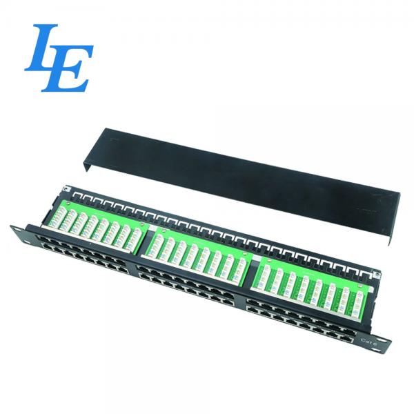Quality 19'' FTP 48 Port 2U Cat6 Patch Panel For Lan Cabling Network for sale