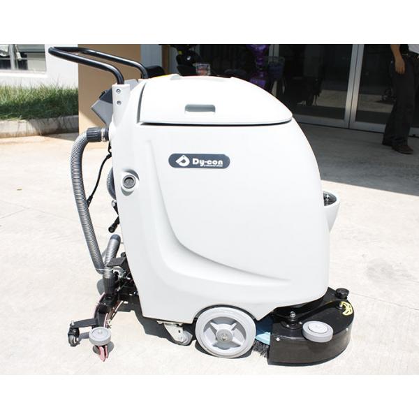 Quality White Floor Scrubber Dryer Machine Running Alongside Pressure Additional System for sale